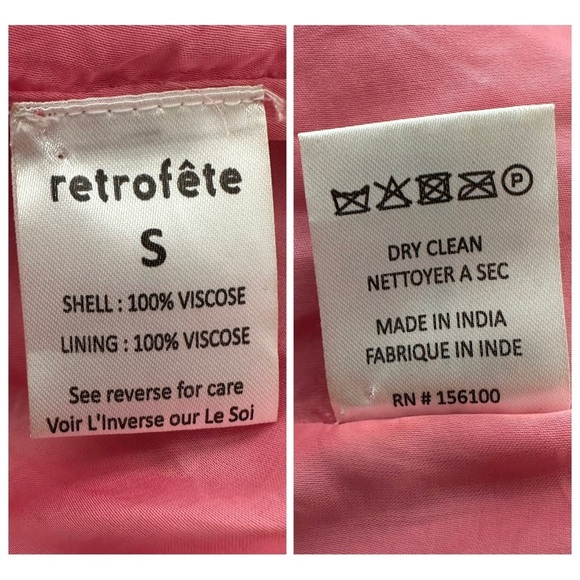 NWT Retrofete Gabrielle Sequin Wrap Robe Mini Dress in Hot Pink size S V Neck - Picture 15 of 16